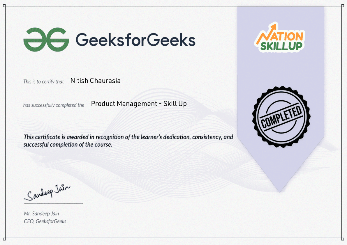 Additional Certification